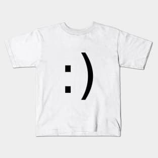 Sideways Smiley Kids T-Shirt